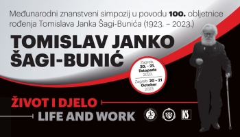 Poziv na međunarodni simpozij: Tomislav Janko Šagi-Bunić. Život i djelo